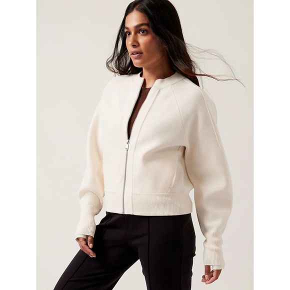 Athleta Sequia Cardigan Magnolia White Size XL